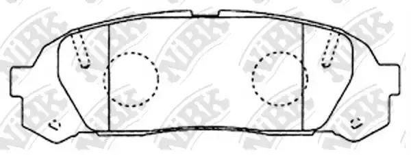 Колодки тормозные дисковые TOYOTA Crown GS151 98-01 PN1409 PN1409 NIBK