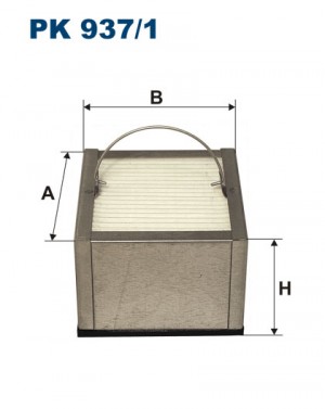 фильтрующий элемент топлива! 75x75x54 для сепаратора без подогрева MAN D0824/082 PK9371 FILTRON