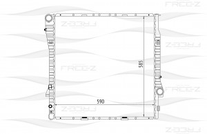 Радиатор BMW X5(E53) 00- KK0124 KK0124 FREE Z
