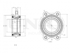 Ступица передняя/задняя (с ABS) HUB-20011 UNIO