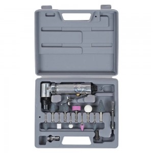 Машинка шлифовальная пневматическая 200мм, 20000об/мин угловая с оснасткой 16 пр ATBR037 AIRLINE