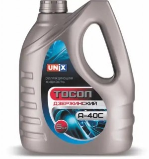 Жидкость охлаждающая ТОСОЛ ОЖ-40 5кг/4.45л UNIX 4600039 UNIX
