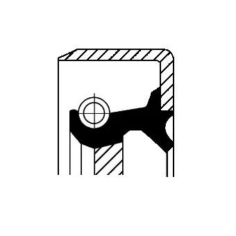 Сальник раздат.коробки 59x80x12 19034986B CORTECO