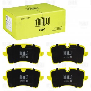 Колодки тормозные дисковые задние с датчиком, керамические PRO PF4135CR TRIALLI