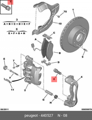 болт суппорта!16X150-50\ Citroen Jumper 4405.27 CITROEN PEUGEOT