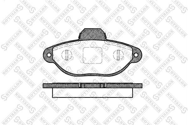 414 20 !колодки дисковые п.\ Fiat Punto 1.2i 99> 425-020-SX STELLOX