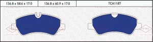 колодки дисковые задние!\ FORD Transit 12> TCA1187 TATSUMI