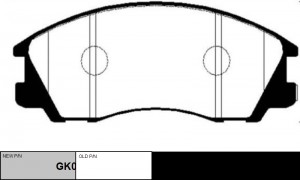 Колодки тормозные HYUNDAI Grandeur 1998 ~ 2004 / Starex 2001 ~ 2007 / H1 2001 ~  GK0476 CTR
