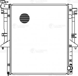 радиатор системы охлаждения!\ Mitsubishi L200 15> LRC 1150 LUZAR