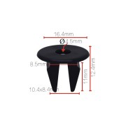 Клипса бампера  10шт 909236 NORD YADA