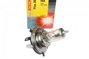 H4 12V-60/55W+30% +30% P43t 1 987 302 042 BOSCH