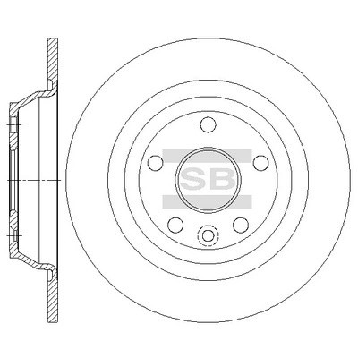 Диск тормозной FORD GALAXY 06-/KUGA 08-/MONDEO 07-/S-MAX 06- задний SD5314 SD5314 SANGSIN
