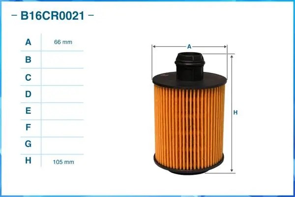 Фильтр масляный элемент B16CR0021 B16CR0021 CWORKS
