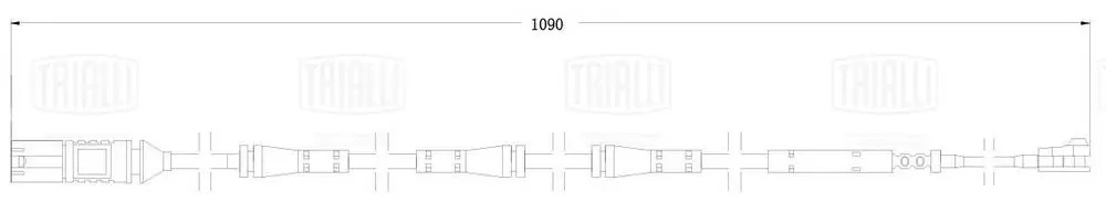 Датчик износа колодок BMW 5 GT (F07) (09-) зад. L=1090 (PFS 0078) PFS 0078 TRIALLI