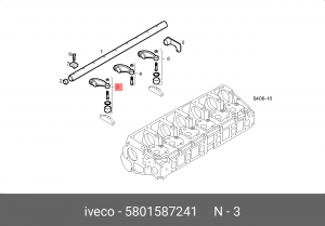 коромысло ГРМ! впуск\IVECO CURSOR 10 5801587241 IVECO