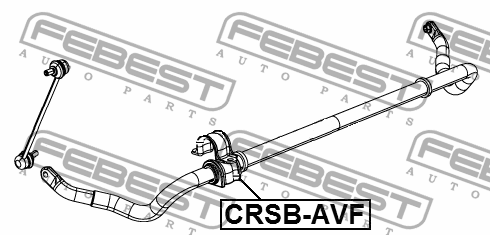 Втулка стабилизатора передняя CHRYSLER JS AVENGER/200/FLAVIA 2007-2014 CRSB-AVF CRSB-AVF FEBEST