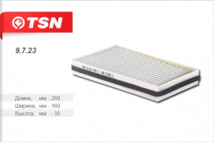 Фильтр салона для а/м ВАЗ 1118 "TSN" 9.7.23 TSN