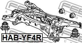 Сайлентблок HAB-YF4R HAB-YF4R FEBEST