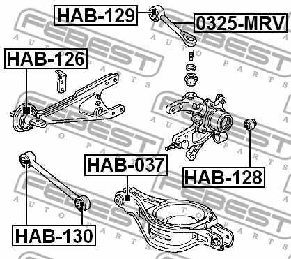 Рычаг подвески 0325-MRV 0325-MRV FEBEST