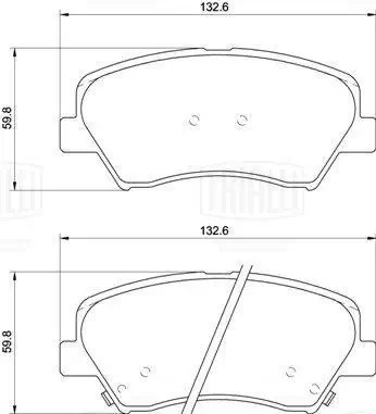 Колодки торм. Kia Ceed (12-) диск. перед. т/с Mando (керам.) (PF 0808CR) PRO PF0808CR TRIALLI