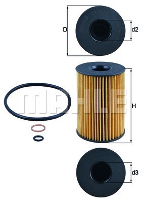 BMW 7-СЕРИЯ F01/F02 (2008>) OX353/7D MAHLE KNECHT