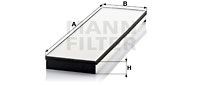 Фильтр салона ATEGO CU 5877 MANN FILTER