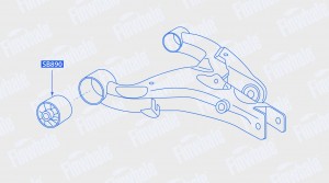 Сайлентблок нижнего рычага задней подвески Land Rover Discovery III, IV (L319)/R SB890 FINWHALE