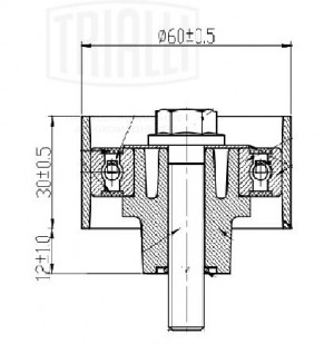Ролик ГРМ опорный CM 3077 TRIALLI