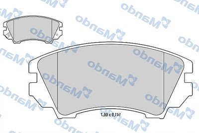 Колодки тормозные OPEL Insignia (08-),Astra J GTC передние (R17) (4шт.) MANDO MBF015254 MANDO