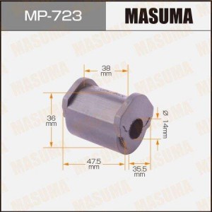 втулка стабилизатора заднего!\ Lexus GS 4.3i/IS 2.5i/2.2TD 05> MP-723 MASUMA