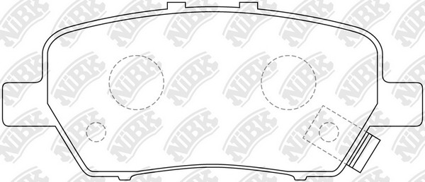 Колодки тормозные HONDA Odyssey (03-10) задние (4шт.) NIBK PN8506 NIBK
