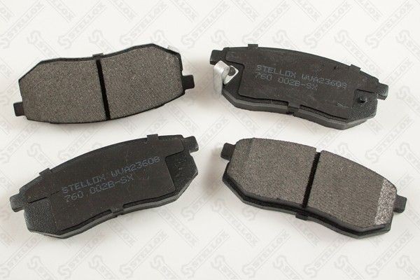 колодки дисковые задние! с антискрип. пластинами\ Hyundai Galloper 3.0i/2.5TD/TC 760-002B-SX STELLOX