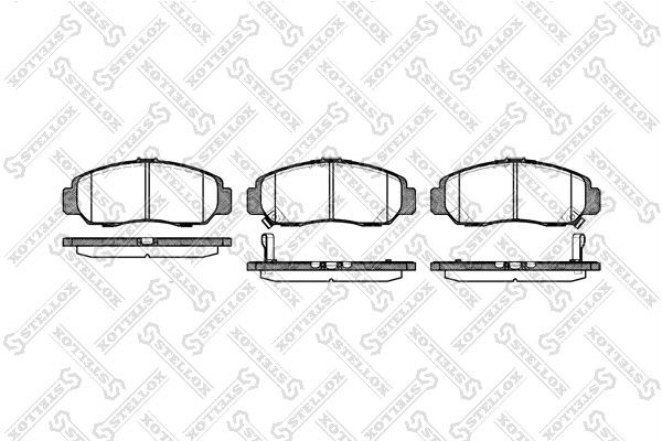колодки дисковые п.!\ BYD, Honda Jazz 1.2i/1.4 02>/Stream 1.7i/2.0i 01> 758-012-SX STELLOX