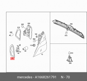 ПРОКЛАДКА 1668261791 A 166 826 17 91 MERCEDES BENZ