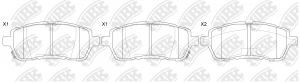 Колодки тормозные дисковые MAZDA DEMIO 2007-2015 PN5544 PN5544 NIBK