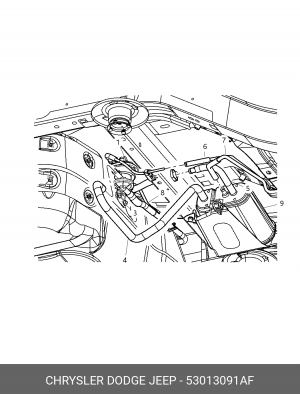 Трубка CHRYSLER OE 53013 091AF CHRYSLER