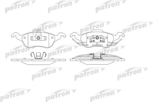 Дисковые тормозные колодки PBP1318 (GDB1358) PBP1318 PATRON