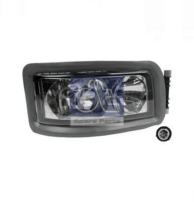 Фара MAN TGA,TGL,TGM,TGS,TGX,L2000,M2000 правая (2хН7, электро корректор) DT 331009 DIESEL TECHNIC