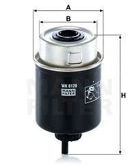 Фильтр топливный INGERSOLL-RAND / JOHN DEERE / SDMO / GEHL / LIEBHERR WK 8126 MANN FILTER