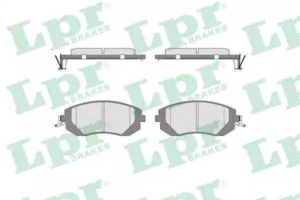 Колодки тормозные дисковые 05P1729 05P1729 LPR