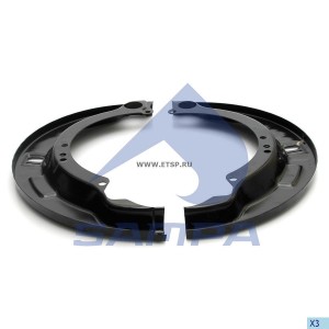 Щиток MAN TGA барабана тормозного (комплект на колесо) SAMPA 020195 SAMPA