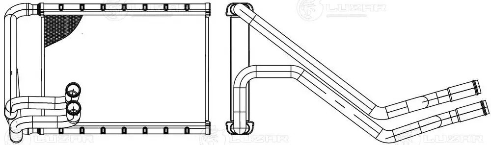 Радиатор отоп. для а/м Hyundai Sonata (05-)/Grandeur (05-) LRh0815 LRH 0815 LUZAR