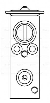 Клапан расш. кондиционера (ТРВ) для ам Lada Largus (12-),Renault Logan (08-),Dus LTRV 0998 LUZAR