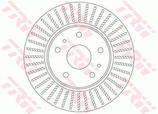 Диск тормозной передний SUZUKI SX4 (280мм) DF6684 DF6684 TRW