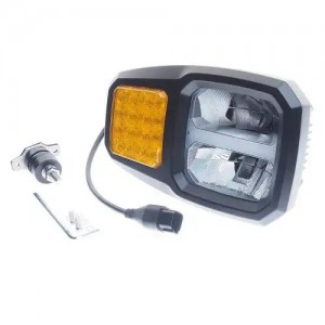 Фара ближний/дальний 12/24V с габаритом и указателем поворота светодиодная левая 37012027 MEGA POWER