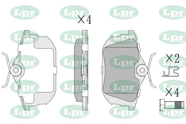 Комплект тормозных колодок 05P621 05P621 LPR