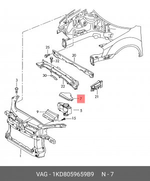 VW/AUDI 1KD 805 965 9B9 VAG
