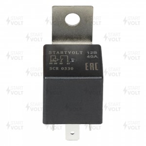 Реле вентилятора для а/м ВАЗ 1118 12V 40А 4-х контактное с резистором, с кронште SCR 0330 START VOLT