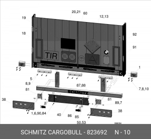 Болт М10х60 с внутренним шестигранником 823692 SCHMITZ CARGOBULL