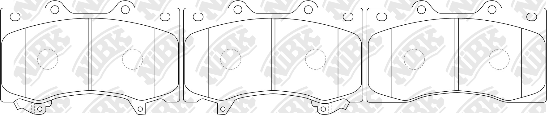 Колодки тормозные дисковые NISSAN PATROL 5.6 2010 PN0555 PN0555 NIBK